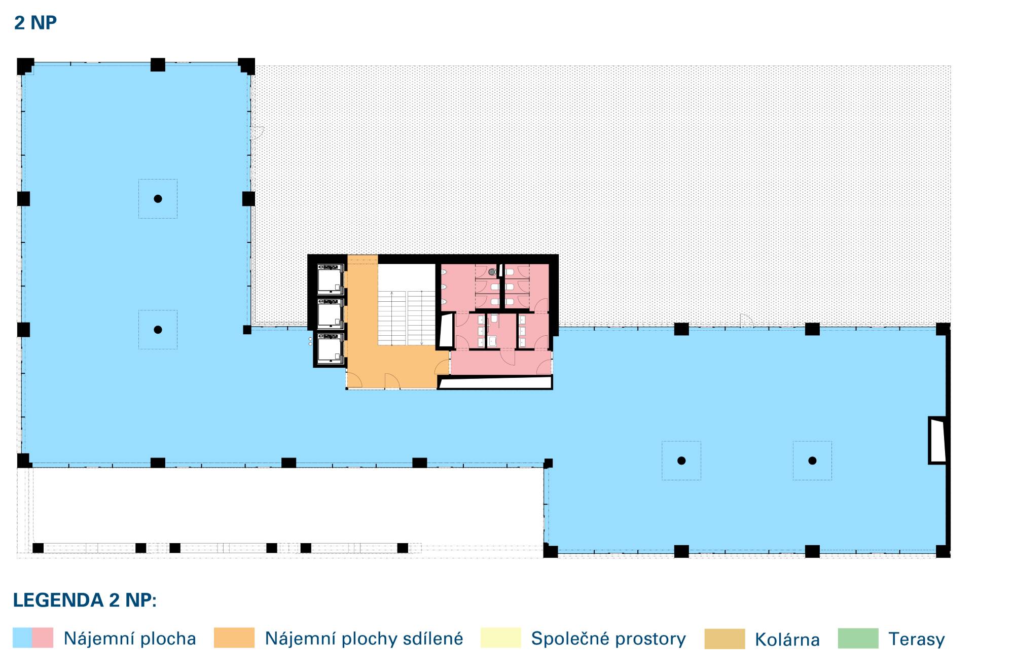 Plán druhého nadzemního patra